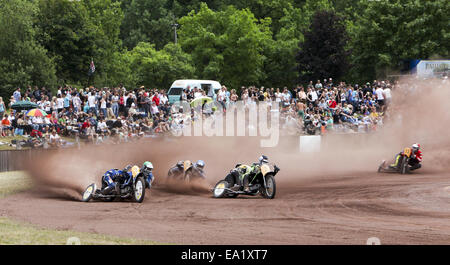 112. ADAC Dirt Track Rennen Herxheim Stockfoto