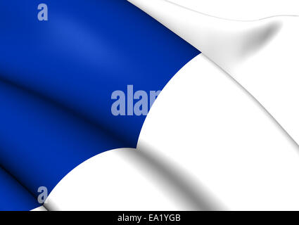 Flagge von San Sebastian Stockfoto