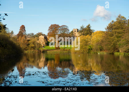 Herbst in Newstead Abbey in Nottinghamshire, England UK Stockfoto