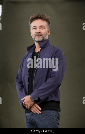 Stephane-Yves Barroux, bekannt als Barroux, Illustrator für Kinderbücher, auf dem Edinburgh International Book Festival 2014. Stockfoto