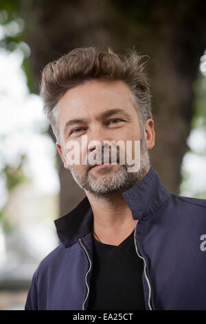 Stephane-Yves Barroux, bekannt als Barroux, Illustrator für Kinderbücher, auf dem Edinburgh International Book Festival 2014. Stockfoto