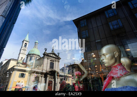 Italien, Lombardei, Mailand, San Giorgio al Palazzo Kirche entlang der Via Torino Street Stockfoto