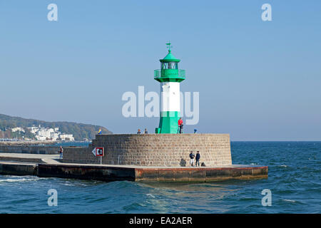 Leuchtturm, Sassnitz, Rügen-Insel, Mecklenburg-West Pomerania, Deutschland Stockfoto