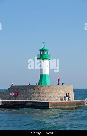 Leuchtturm, Sassnitz, Rügen-Insel, Mecklenburg-West Pomerania, Deutschland Stockfoto