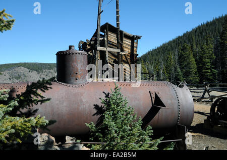 Bleibt bei der sallie Friseur mine mine Breckenridge ColoradoSallie BreckenridgeSallie Friseur Friseur französischen Gulch in der Nähe von Breckenridge ColoradoIndustri Stockfoto