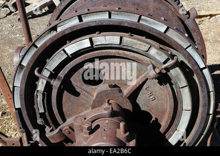 Bleibt der gewundenen Gang an der Spitze der Sallie Friseur Mine in der Nähe von Breckenri in den Rocky Mountains von Colorado, USA. Der Mine stammt aus dem Jahr 1860 Stockfoto