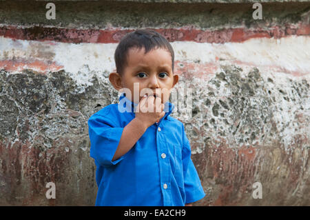 Maya Boy, Antigua, Sacatep Stockfoto