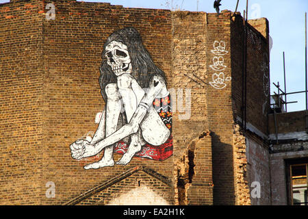 Urban Street Art in Shoreditch, East London, England Stockfoto