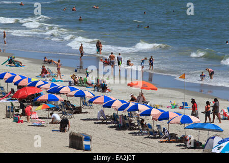 Urlauber in Myrtle Beach. Stockfoto
