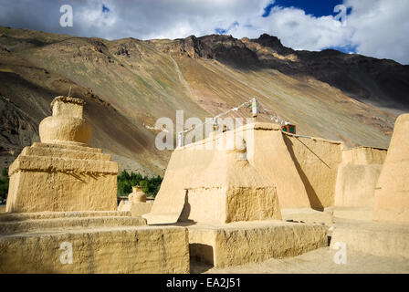 das berühmte Kloster Tabo im Spiti-Tal in Indien Stockfoto