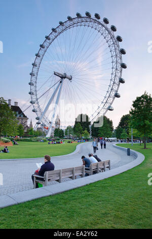 Millennium Wheel (London Eye), London, England, Vereinigtes Königreich, Europa Stockfoto