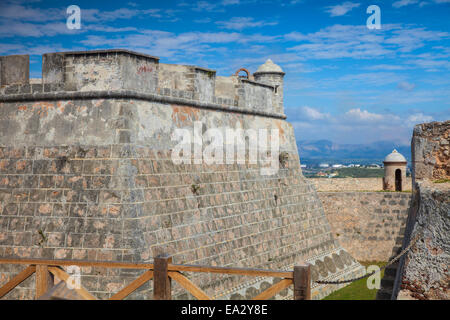 Castillo de San Pedro De La Roca del Morro (Castillo del Morro), der UNESCO, Santiago De Cuba, Santiago de Cuba Provinz, Kuba Stockfoto