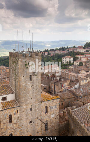 Blick über die Stadt Volterra, Toskana, Italien, Europa Stockfoto