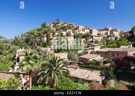 Deia, Sierra de Tramuntana, Nordküste, Mallorca (Mallorca), Balearen, Spanien, Mittelmeer, Europa Stockfoto