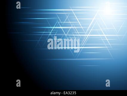 Abstrakte glühende Tech-Hintergrund Stockfoto