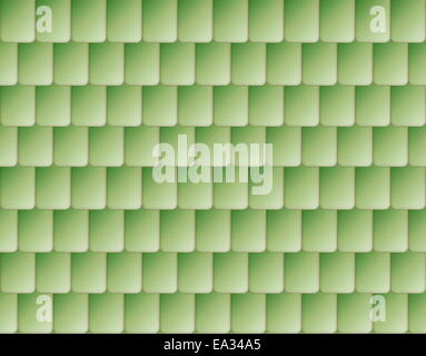 Nahtlose Grünfärbung Dachziegel Stockfoto