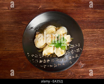 Kartoffeln und Champignons Knödel. Dim-Sum Stockfoto