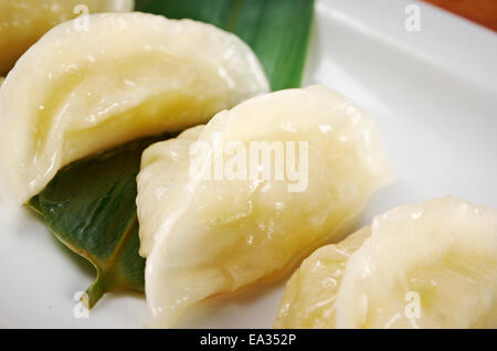 Chinesische Klöße Jiaozi Stockfoto