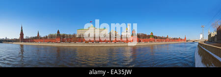 Panorama der Kreml in Moskau (Russland) Stockfoto