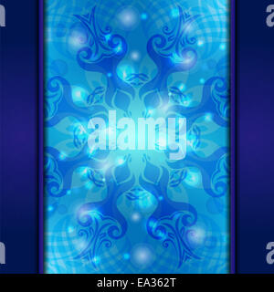 Blaues Vintage abstrakten Hintergrund Stockfoto