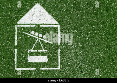 Seilbahn-symbol Stockfoto
