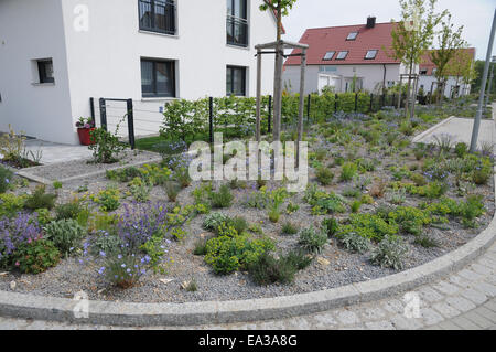 Zerkleinerte Stein Bett Stockfoto