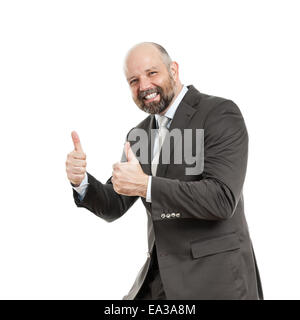 Business Mann Daumen hoch Stockfoto