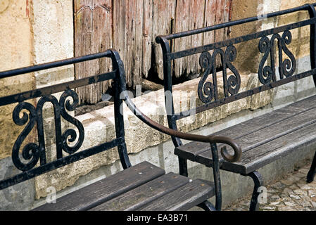 Dekorative Bänke Stockfoto