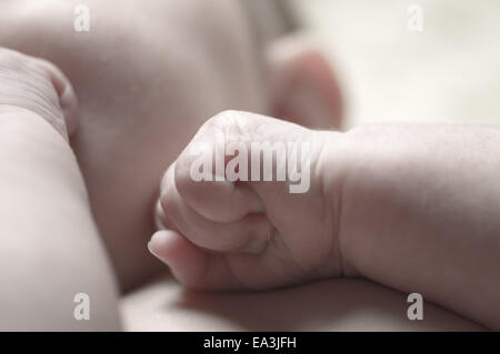 Süße kleine Baby Close Up Stockfoto