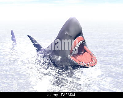 Shark Attack - 3D render Stockfoto