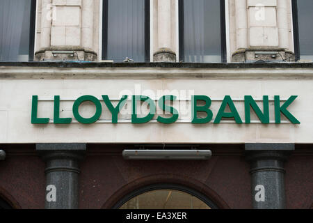 Lloyds Bank Sign. Stockfoto