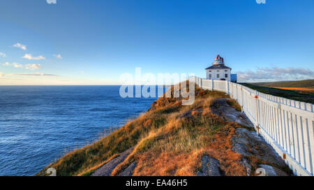 Leuchtturm Cape Spear auf Neufundland, Kanada – der östlichste Punkt in Nordamerika. Stockfoto