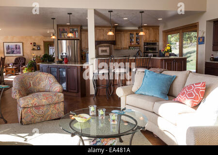 Showcase-Home Interior, USA Stockfoto