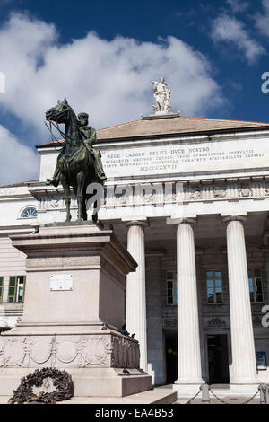 Teatro Carlo Felice Opera House, Genua, Ligurien, Italien. Stockfoto