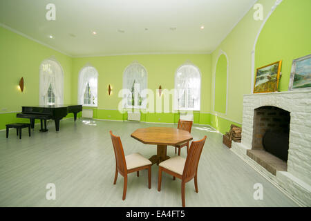 Luxus-Lobby im Hotel, Rezeption Halle Innenarchitektur Stockfoto