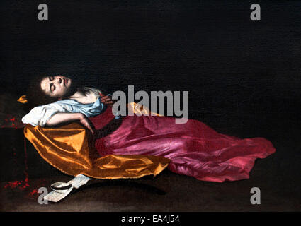 Märtyrer St. Cecilia (1630-1640.) 1611-1654 Francesco Guarino Italien Italienisch Stockfoto