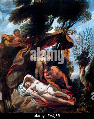 Schlafende Antiope Jacob Jordaens (1593 –1678) flämischen Barock Maler Belgien Belgien Stockfoto