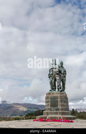 Kommando-Denkmal am Spean Bridge in Schottland. Stockfoto