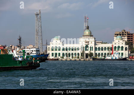 Das Amt des die Suez Canal Company in Port Said, Ägypten Stockfoto