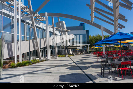 Außenansicht des Googles Googleplex Corporate Headquarter. Stockfoto