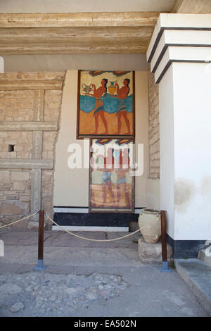 Knossos antiken Ruinen auf Kreta Griechenland Stockfoto