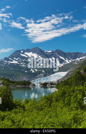 Alaska, Valdez, Chugach Mountains Shoup Gletscher Stockfoto