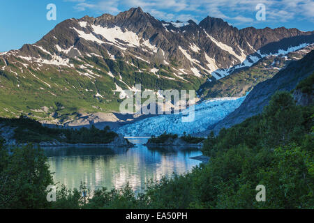 Alaska, Valdez, Chugach Mountains Shoup Gletscher Stockfoto