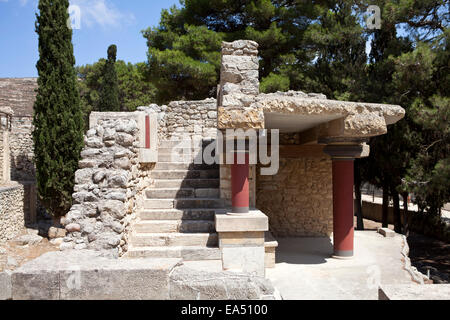 Knossos antiken Ruinen auf Kreta Griechenland Stockfoto