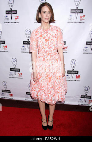 Lucille Lortel Awards 2014 statt an der NYU Skirball Center - Ankünfte.  Mitwirkende: Sarah Paulson Where: New York, New York, Vereinigte Staaten von Amerika bei: 5. Mai 2014 Stockfoto