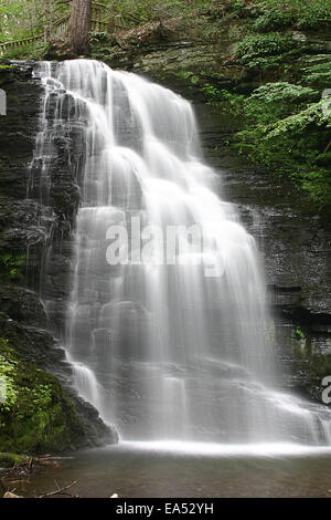 Bridal Veil Falls in Bushkill verliebt sich in Pennsylvania. Stockfoto