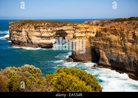 Zerklüftete Küste Stockfoto
