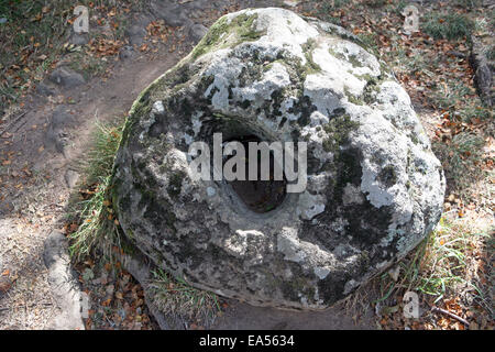 Megalithische bleibt bei Erdeven (ein Ardeven auf Bretonisch) in der Nähe von Carnac, Morbihan Abteilung Brittany France Stockfoto