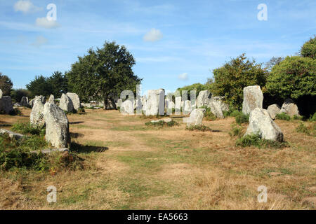 Megalithische bleibt bei Erdeven (ein Ardeven auf Bretonisch) in der Nähe von Carnac, Morbihan Abteilung Brittany France Stockfoto