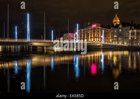 Weihnachtsstimmung in Norrköping, Schweden Stockfoto